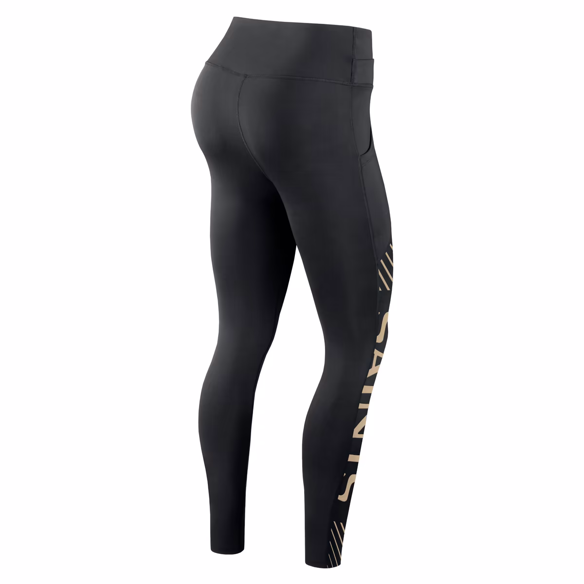 Women's Nike Black New Orleans Saints Yard Line Crossover Leggings 4 Women's Nike Black New Orleans Saints Yard Line Crossover Leggings
