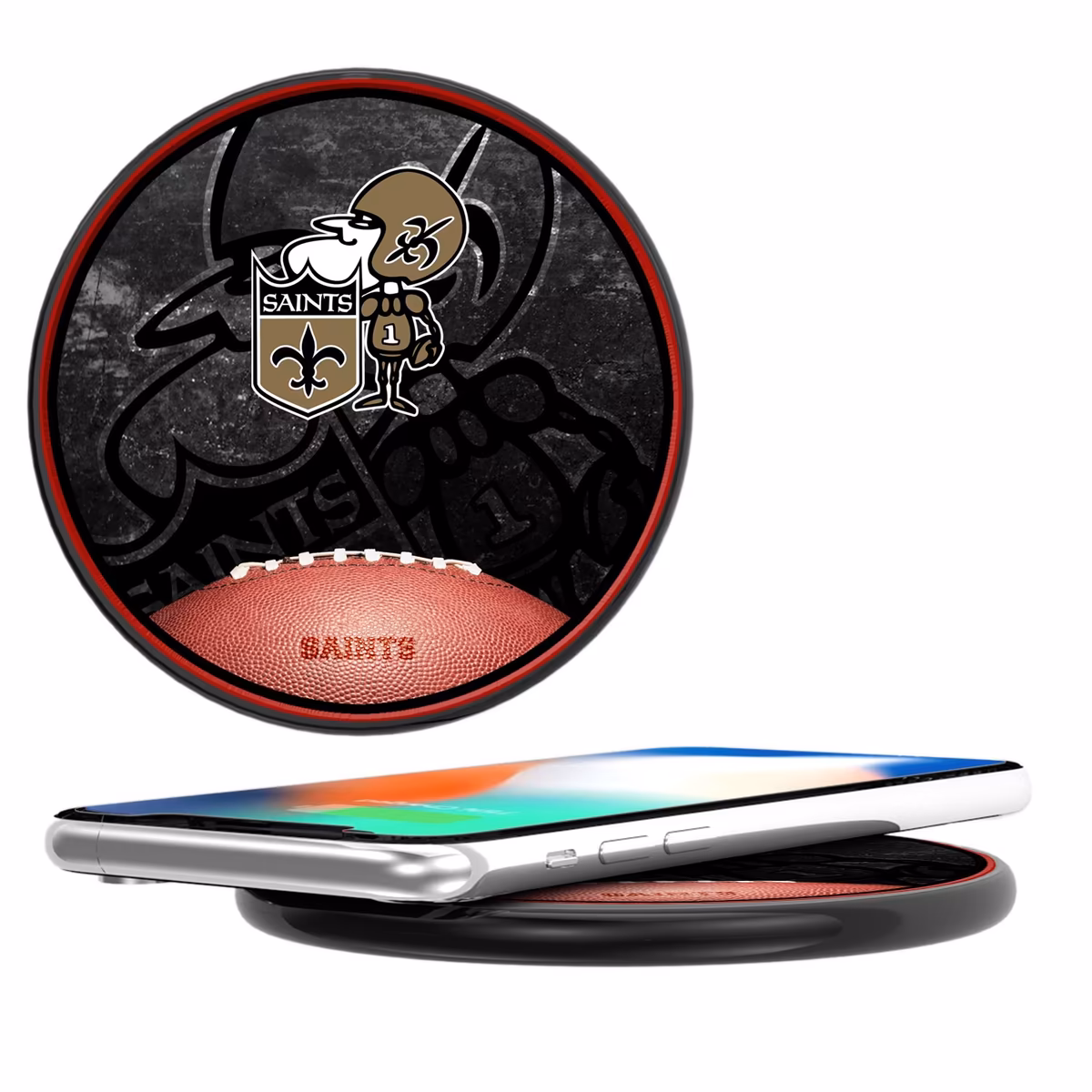 Keyscaper New Orleans Saints 15 Watt Wireless Induction Charger 1 Keyscaper New Orleans Saints 15 Watt Wireless Induction Charger