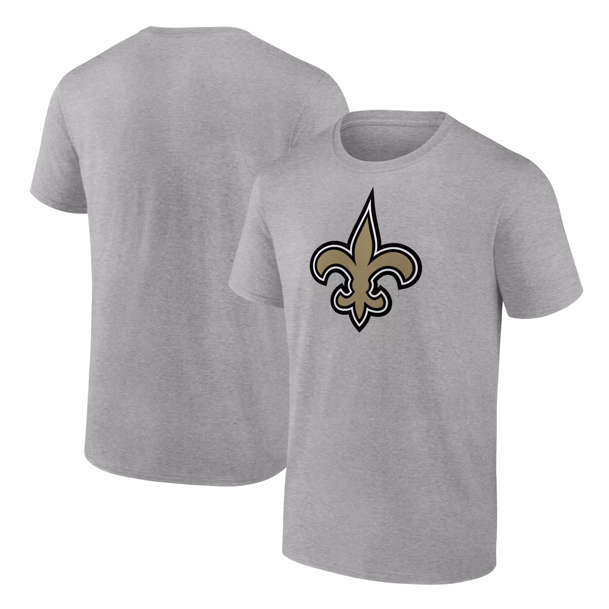 Men's Fanatics Heather Gray New Orleans Saints Primary Logo T-Shirt 1 Men's Fanatics Heather Gray New Orleans Saints Primary Logo T-Shirt