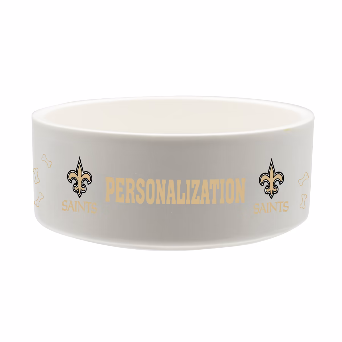 The Memory Company New Orleans Saints 35oz. Personalized Ceramic Pet Bowl