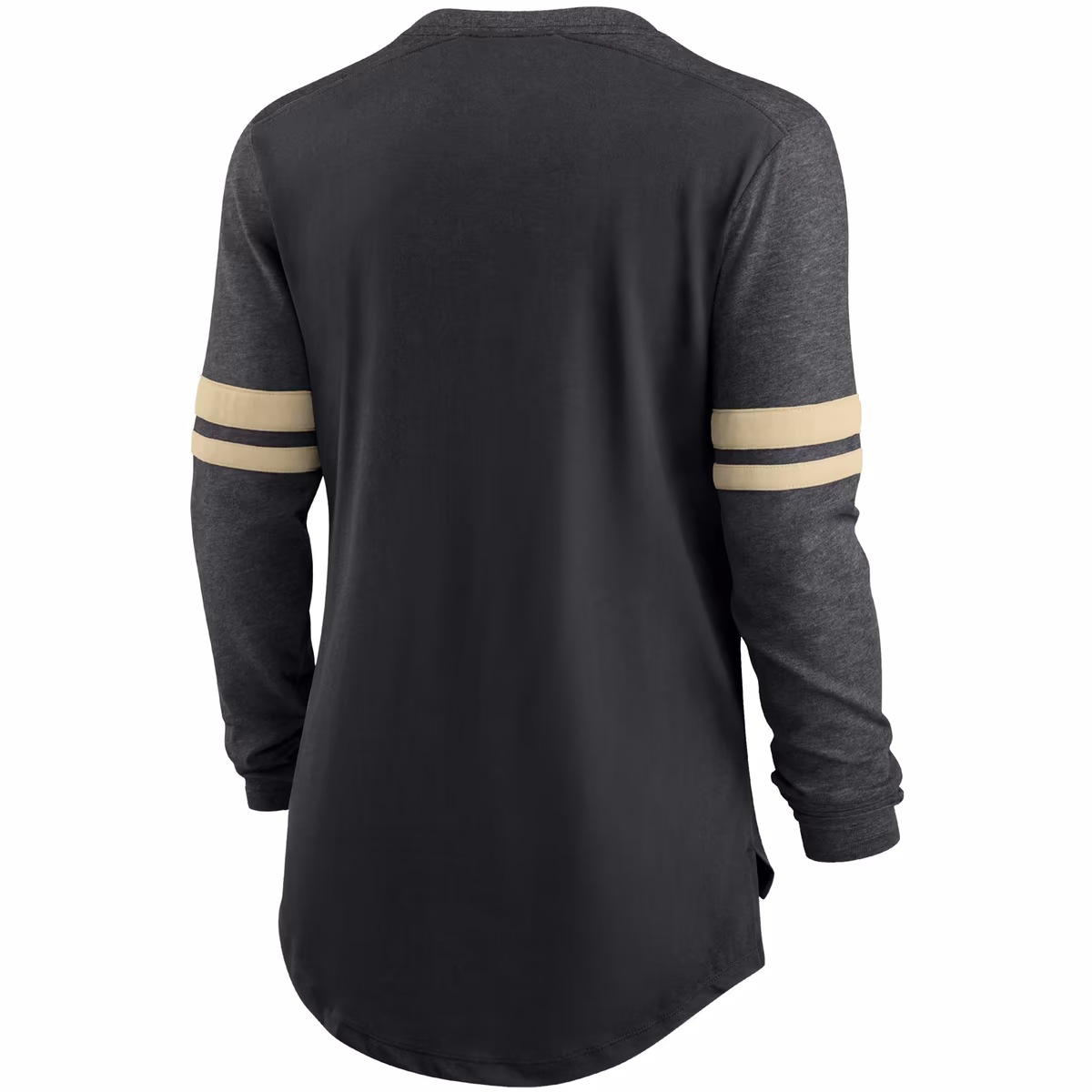 Women's Nike Black/Heathered Charcoal New Orleans Saints Team Outline Raglan Performance Long Sleeve T-Shirt 4 Women's Nike Black/Heathered Charcoal New Orleans Saints Team Outline Raglan Performance Long Sleeve T-Shirt