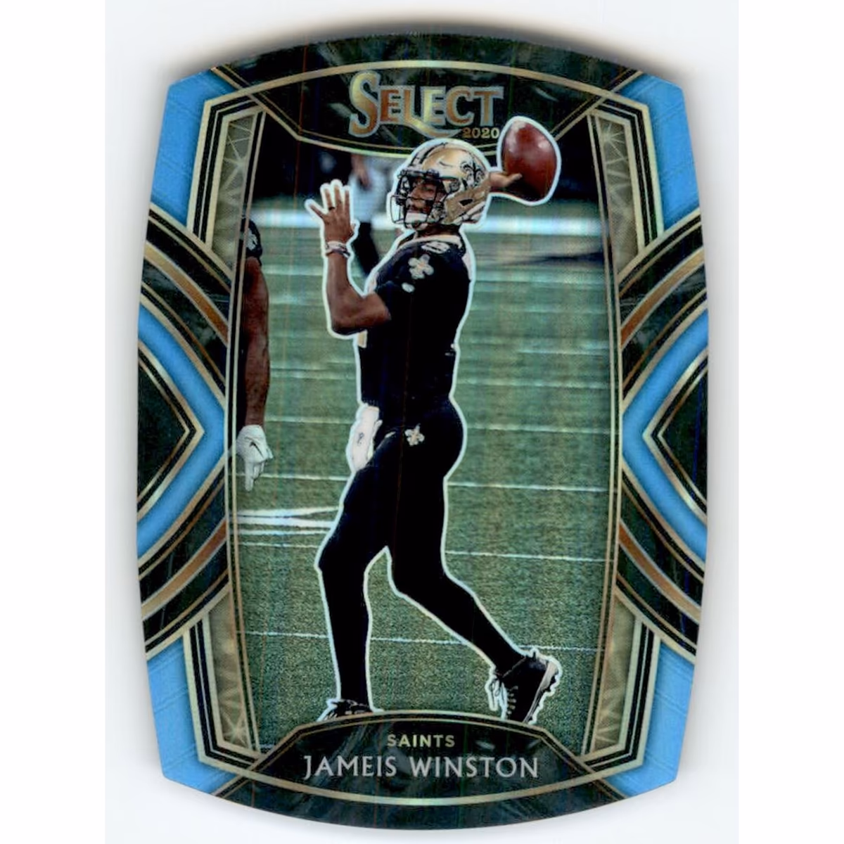 2020 Select Prizm Light Blue Die Cut #243 Jameis Winston