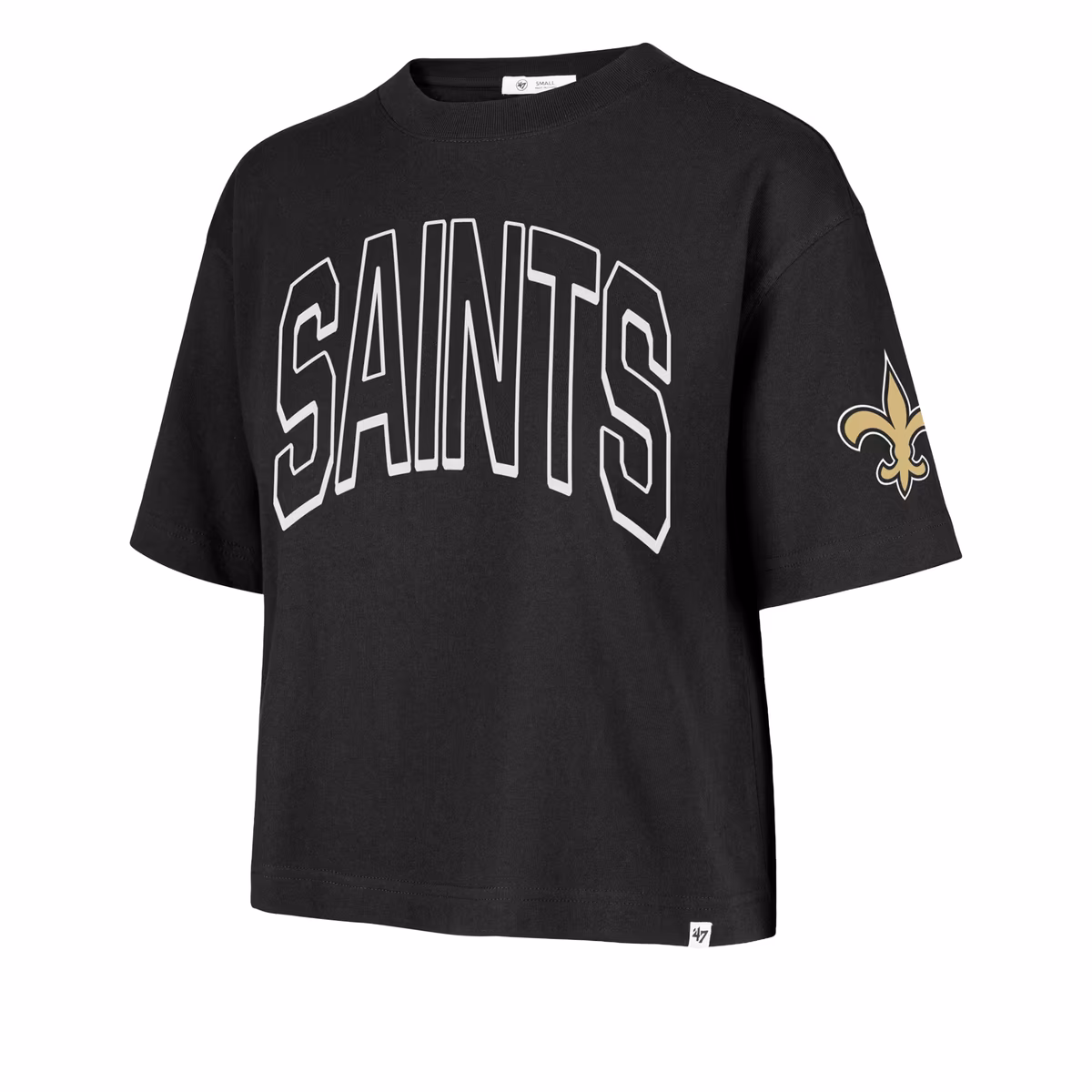 Women's '47 Black New Orleans Saints Call Out Reed City T-Shirt 3 Women's '47 Black New Orleans Saints Call Out Reed City T-Shirt