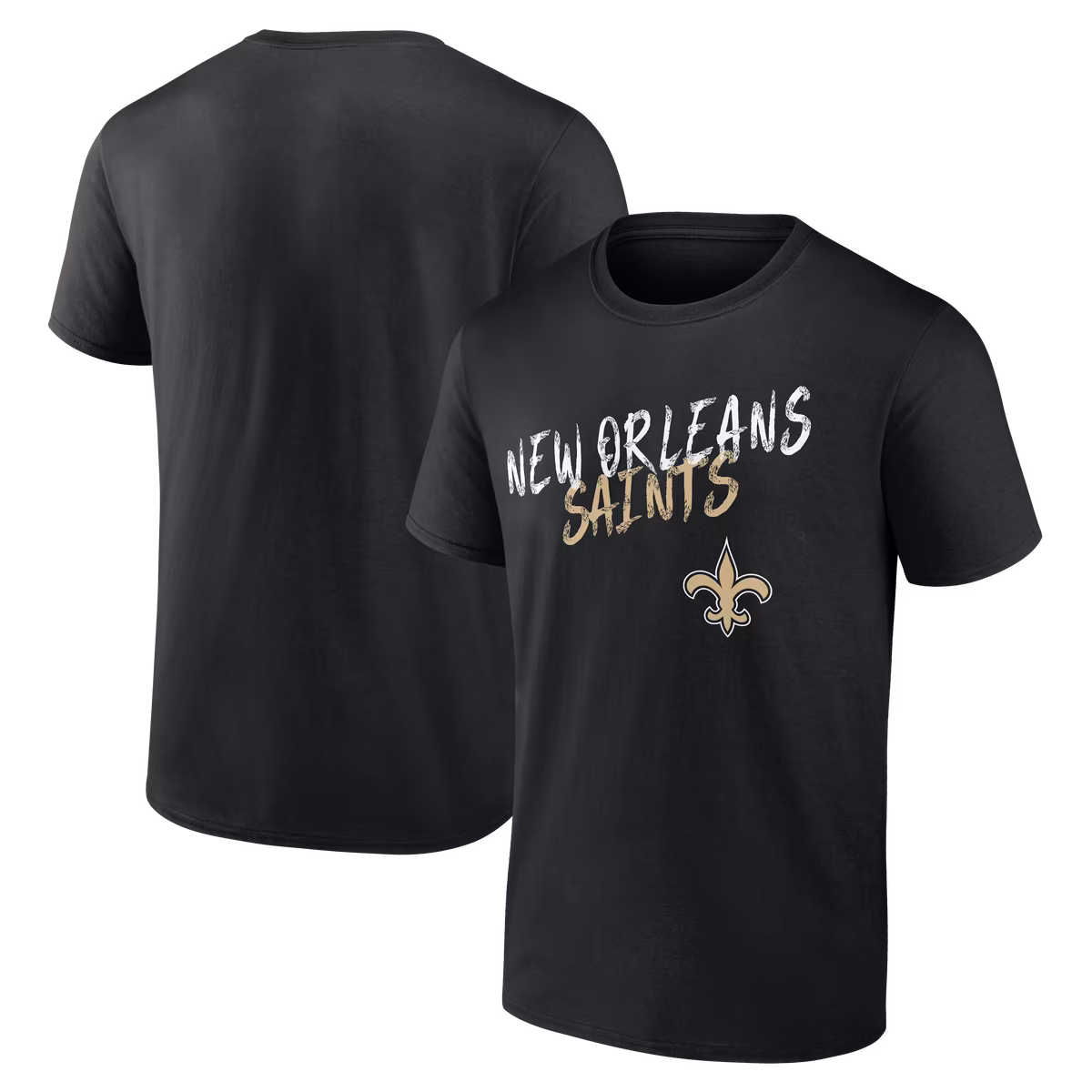 Men's Black New Orleans Saints Hustle T-Shirt 8 Men's Black New Orleans Saints Hustle T-Shirt