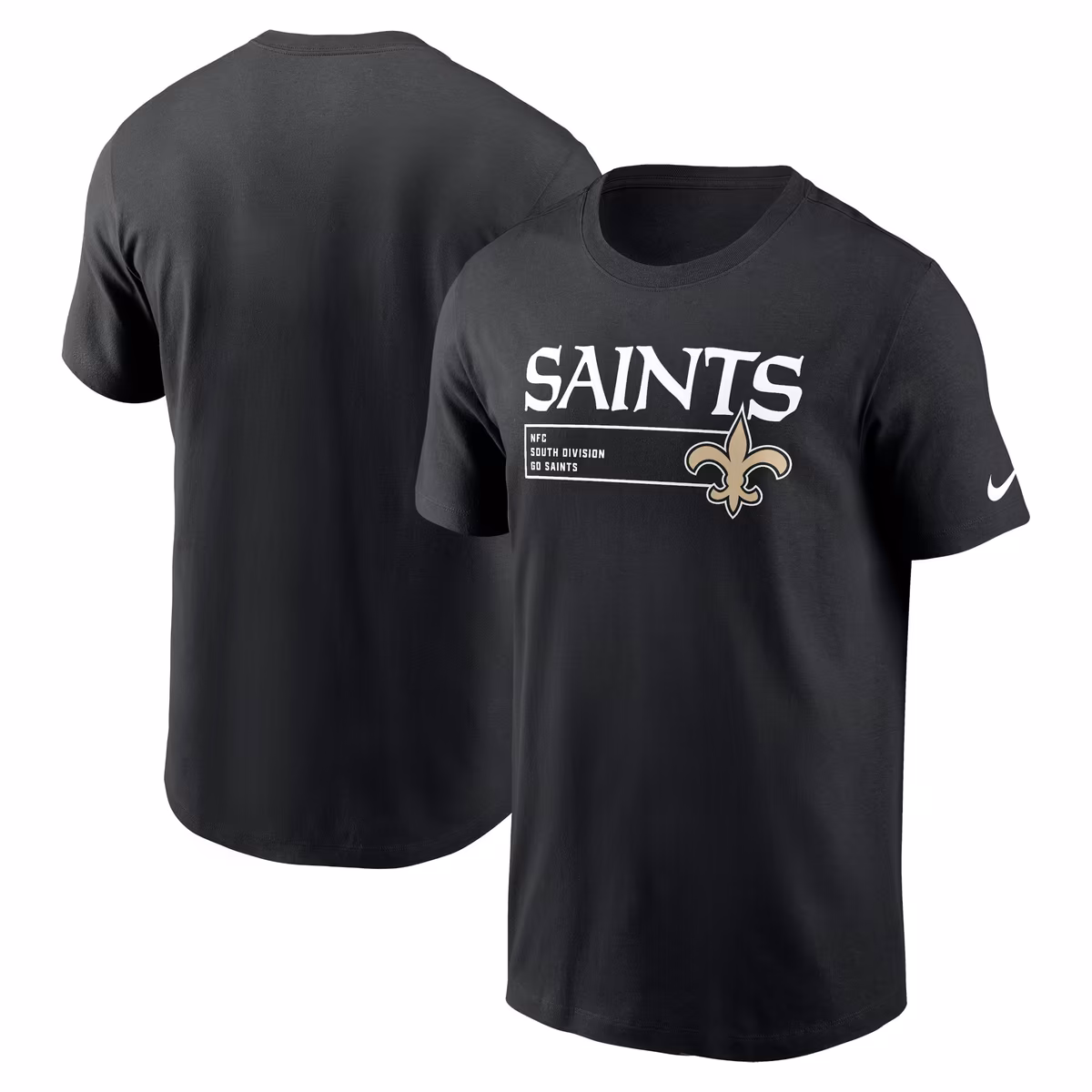 Men's Nike Black New Orleans Saints Division Essential T-Shirt 3 Men's Nike Black New Orleans Saints Division Essential T-Shirt