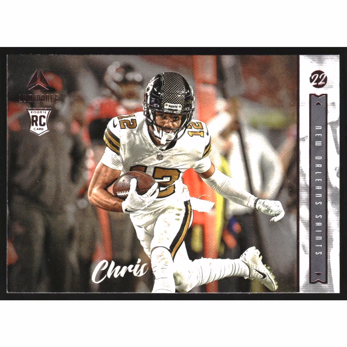 2022 Panini Chronicles Luminance Update Horizontal Rookies Pink #218 Chris Olave