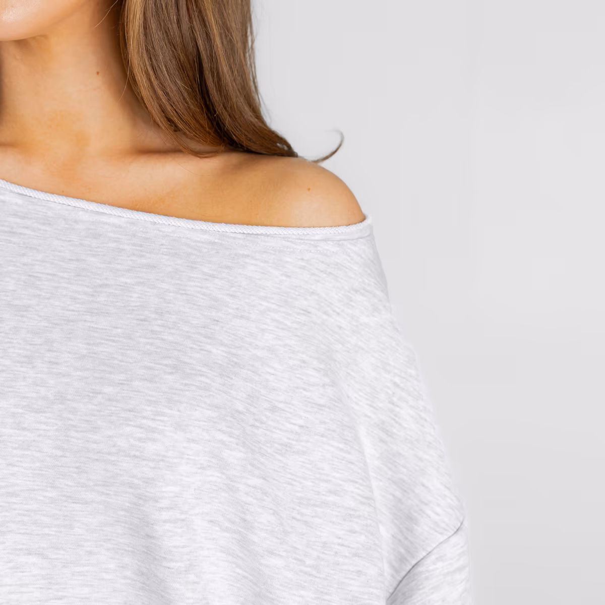 Women's Gameday Couture Ash New Orleans Saints Offsides Energy Off-Shoulder Sweatshirt 6 Women's Gameday Couture Ash New Orleans Saints Offsides Energy Off-Shoulder Sweatshirt