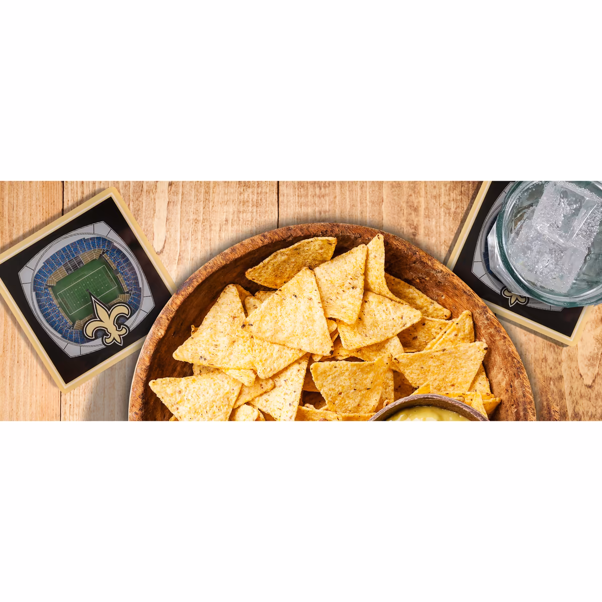 IDNA New Orleans Saints Black 3D StadiumViews Coasters 4 IDNA New Orleans Saints Black 3D StadiumViews Coasters
