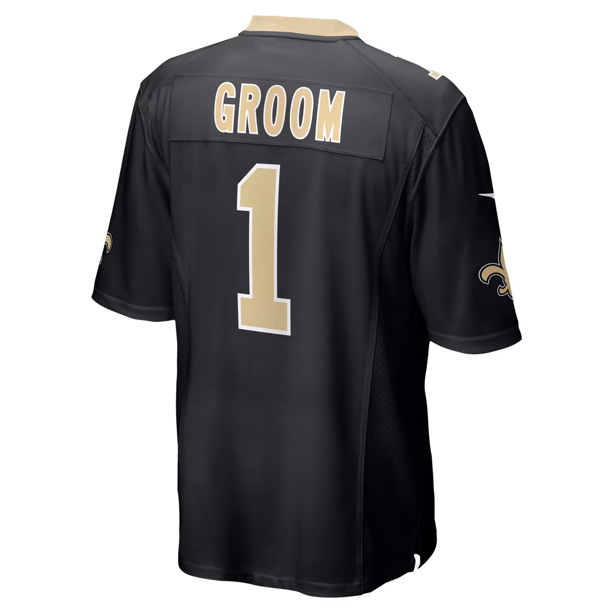 Men's Nike Number 1 Groom Black New Orleans Saints Game Jersey 4 Men's Nike Number 1 Groom Black New Orleans Saints Game Jersey
