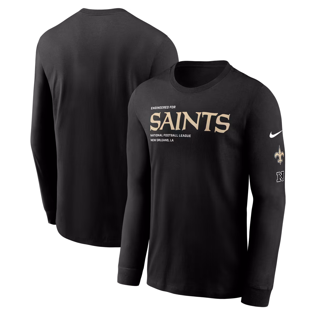 Men's Nike Black New Orleans Saints Play to Win Long Sleeve T-Shirt 1 Men's Nike Black New Orleans Saints Play to Win Long Sleeve T-Shirt