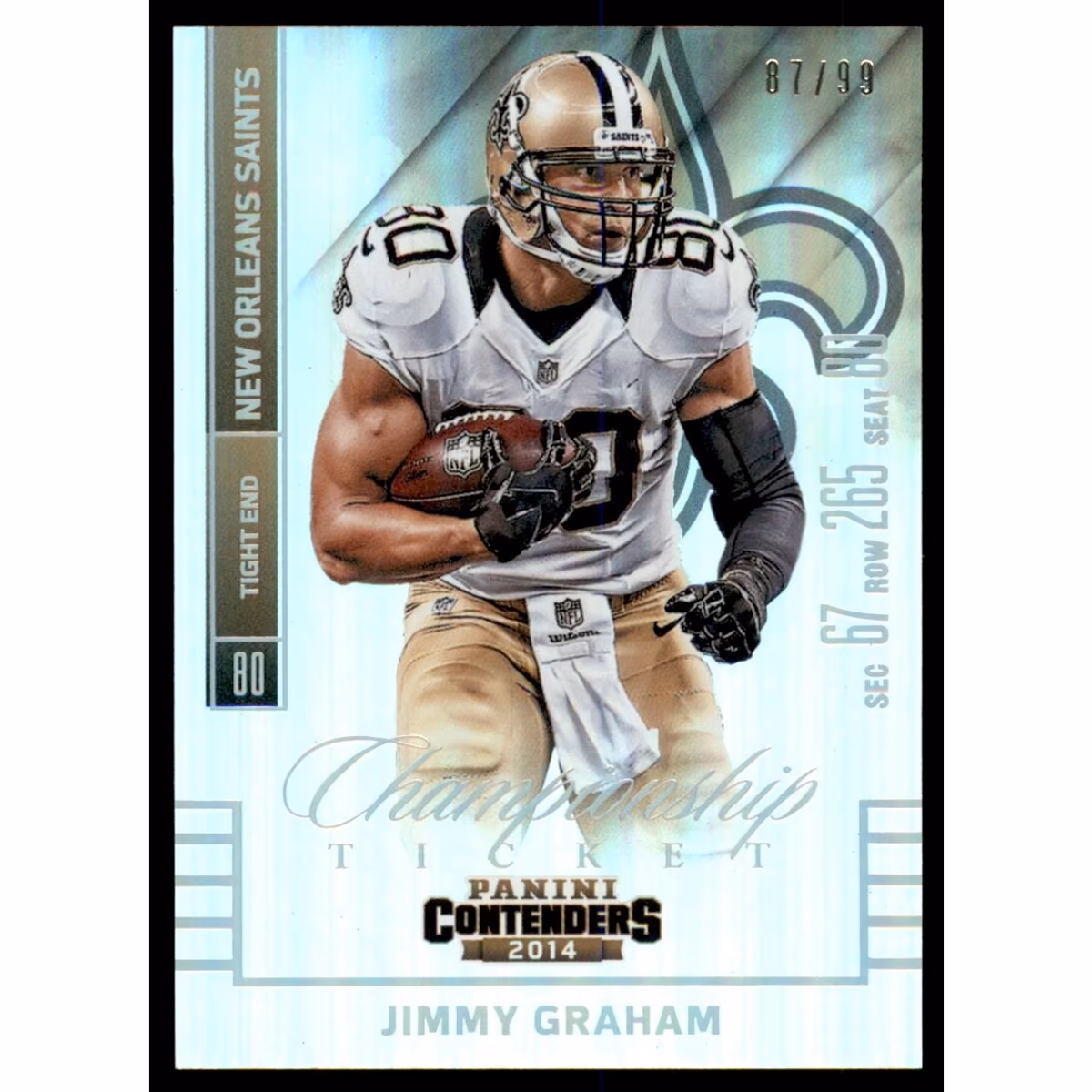 2014 Panini Contenders Championship Ticket #83 Jimmy Graham