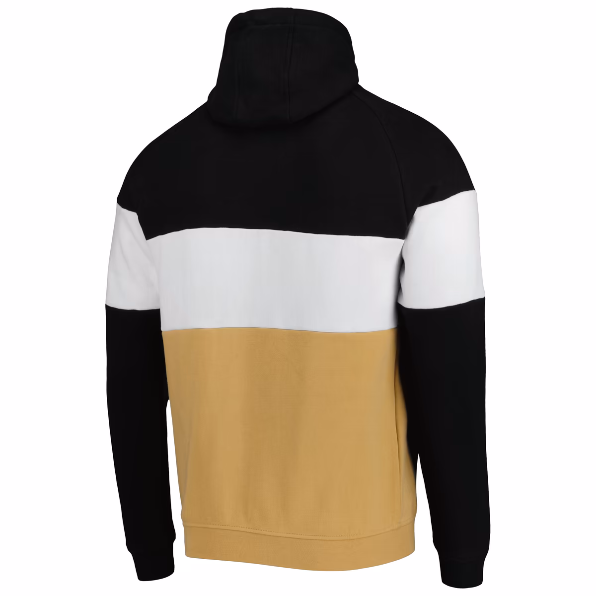 Men's New Era Gold/Black New Orleans Saints Colorblock Current Pullover Hoodie 4 Men's New Era Gold/Black New Orleans Saints Colorblock Current Pullover Hoodie