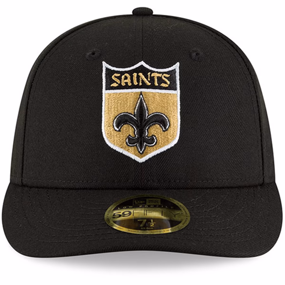 Men's New Era Black New Orleans Saints Omaha Throwback Low Profile 59FIFTY Fitted Hat 3 Men's New Era Black New Orleans Saints Omaha Throwback Low Profile 59FIFTY Fitted Hat