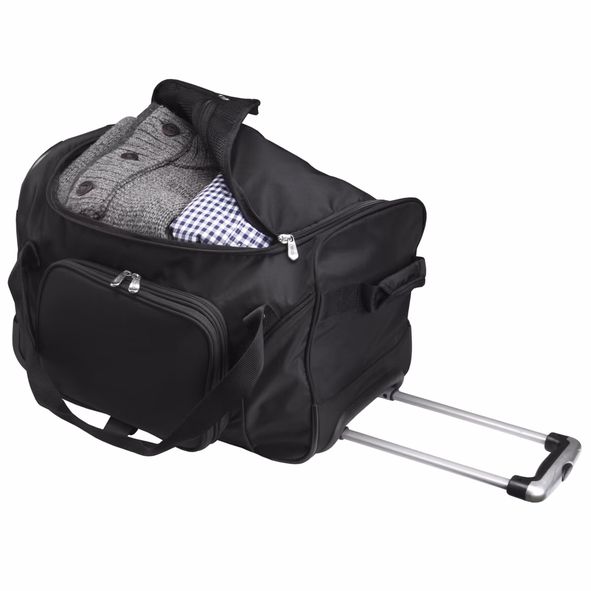 MOJO Black New Orleans Saints 22" 2-Wheeled Duffel Bag 3 MOJO Black New Orleans Saints 22" 2-Wheeled Duffel Bag