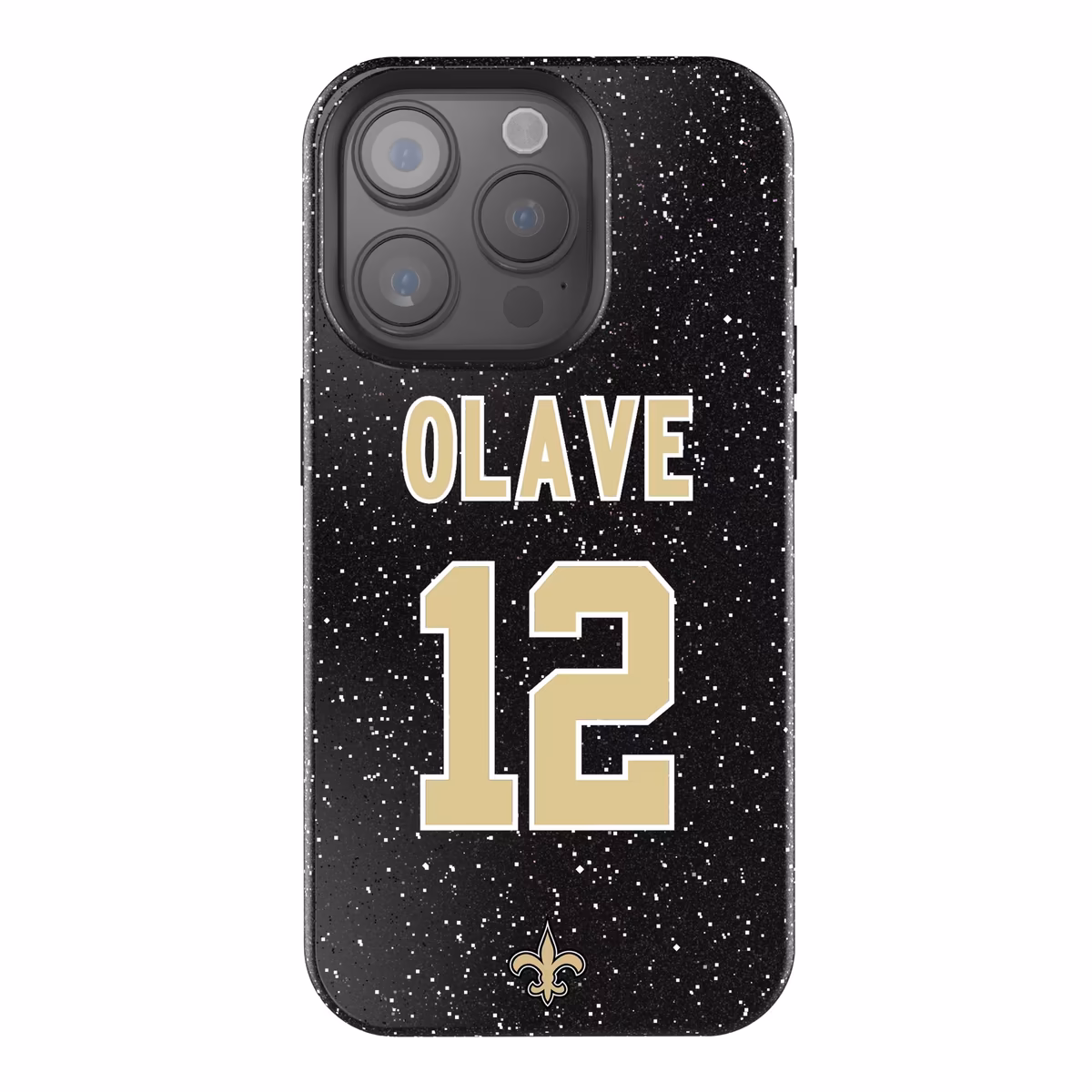 Keyscaper Chris Olave Black New Orleans Saints Bling iPhone Case 15 Keyscaper Chris Olave Black New Orleans Saints Bling iPhone Case