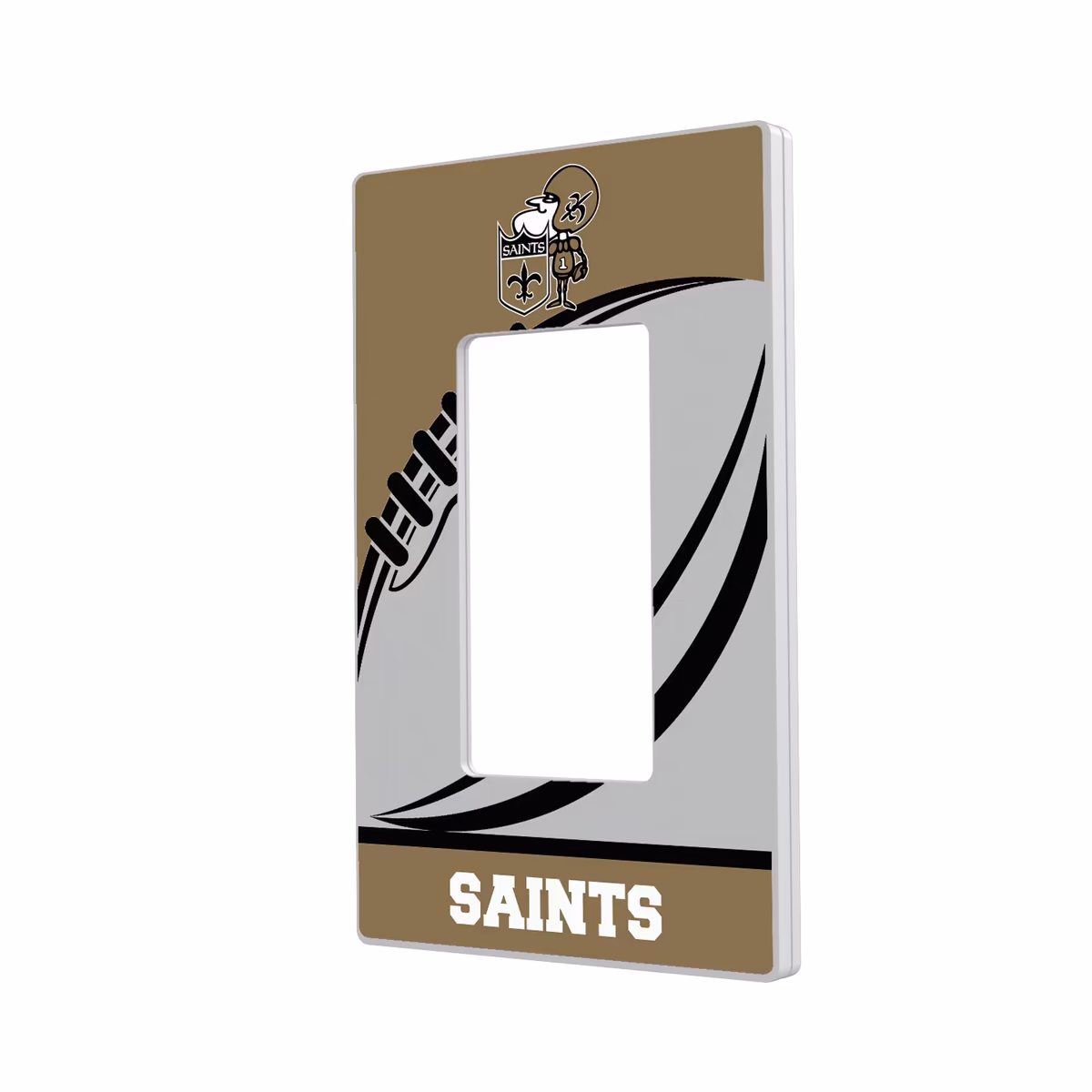 New Orleans Saints Passtime Design Single Rocker Lightswitch Plate