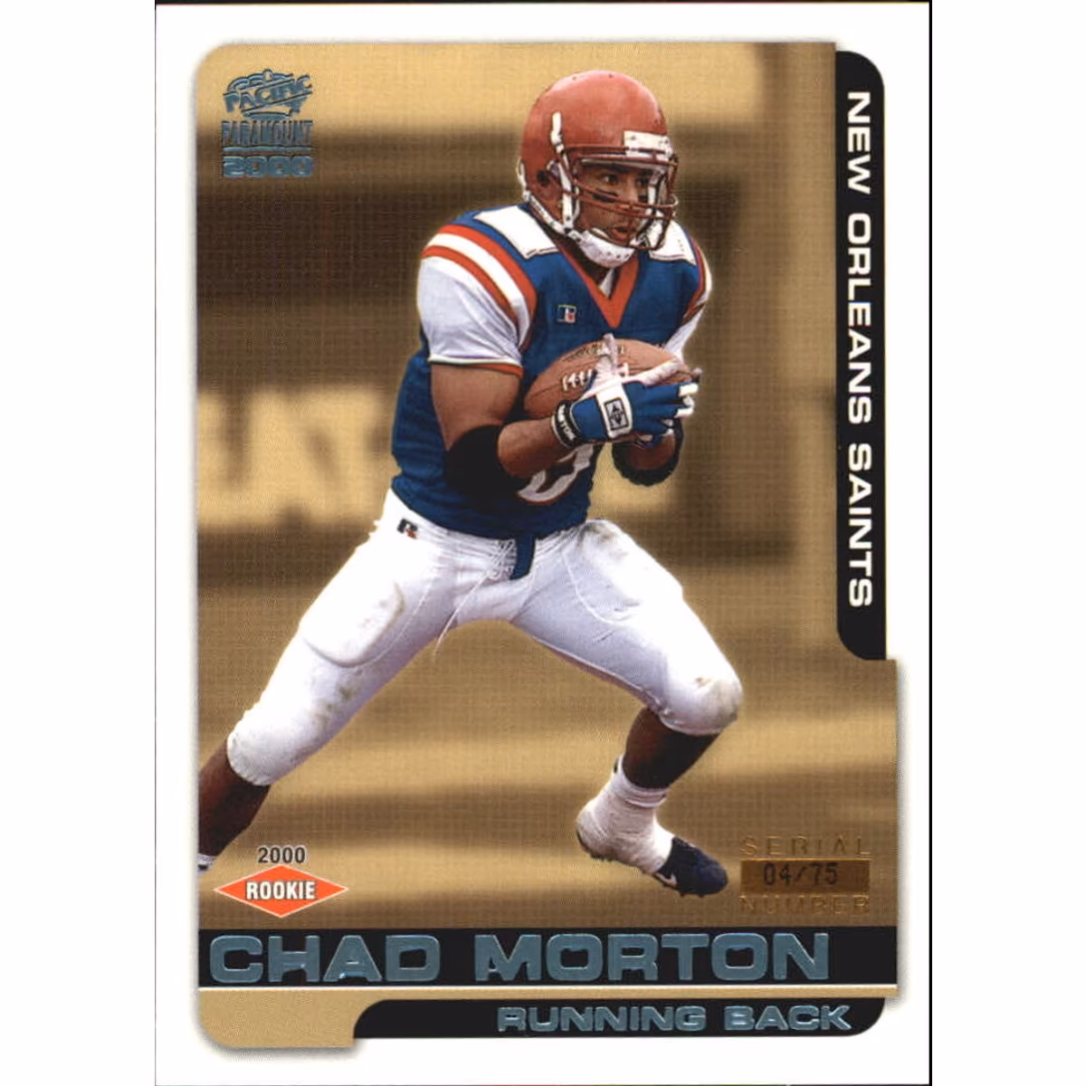 2000 Paramount Platinum Blue #150 Chad Morton 11 2000 Paramount Platinum Blue #150 Chad Morton
