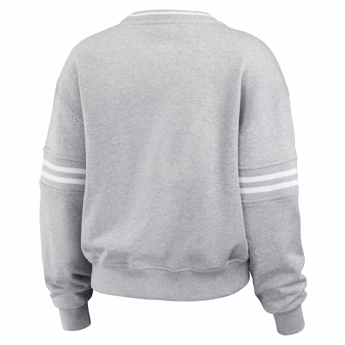 Women's WEAR by Erin Andrews Heather Gray New Orleans Saints Cropped Pullover Sweatshirt 4 Women's WEAR by Erin Andrews Heather Gray New Orleans Saints Cropped Pullover Sweatshirt
