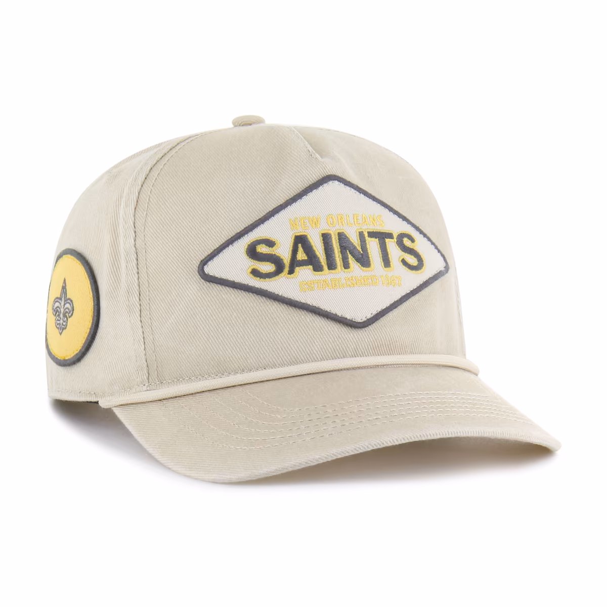 Men's '47 Khaki New Orleans Saints Cairn Hitch Adjustable Hat 1 Men's '47 Khaki New Orleans Saints Cairn Hitch Adjustable Hat