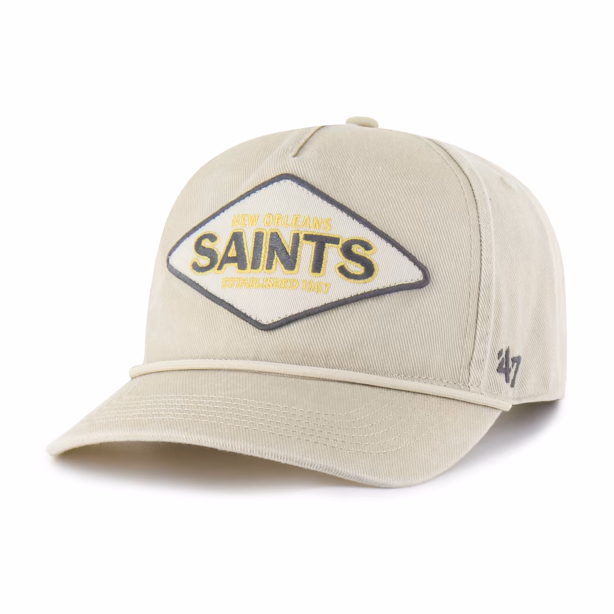 Men's '47 Khaki New Orleans Saints Cairn Hitch Adjustable Hat 3 Men's '47 Khaki New Orleans Saints Cairn Hitch Adjustable Hat