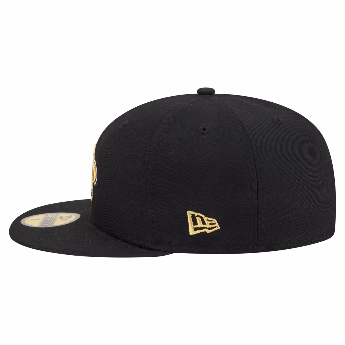 Men's New Era Black New Orleans Saints 59FIFTY Fitted Hat 7 Men's New Era Black New Orleans Saints 59FIFTY Fitted Hat