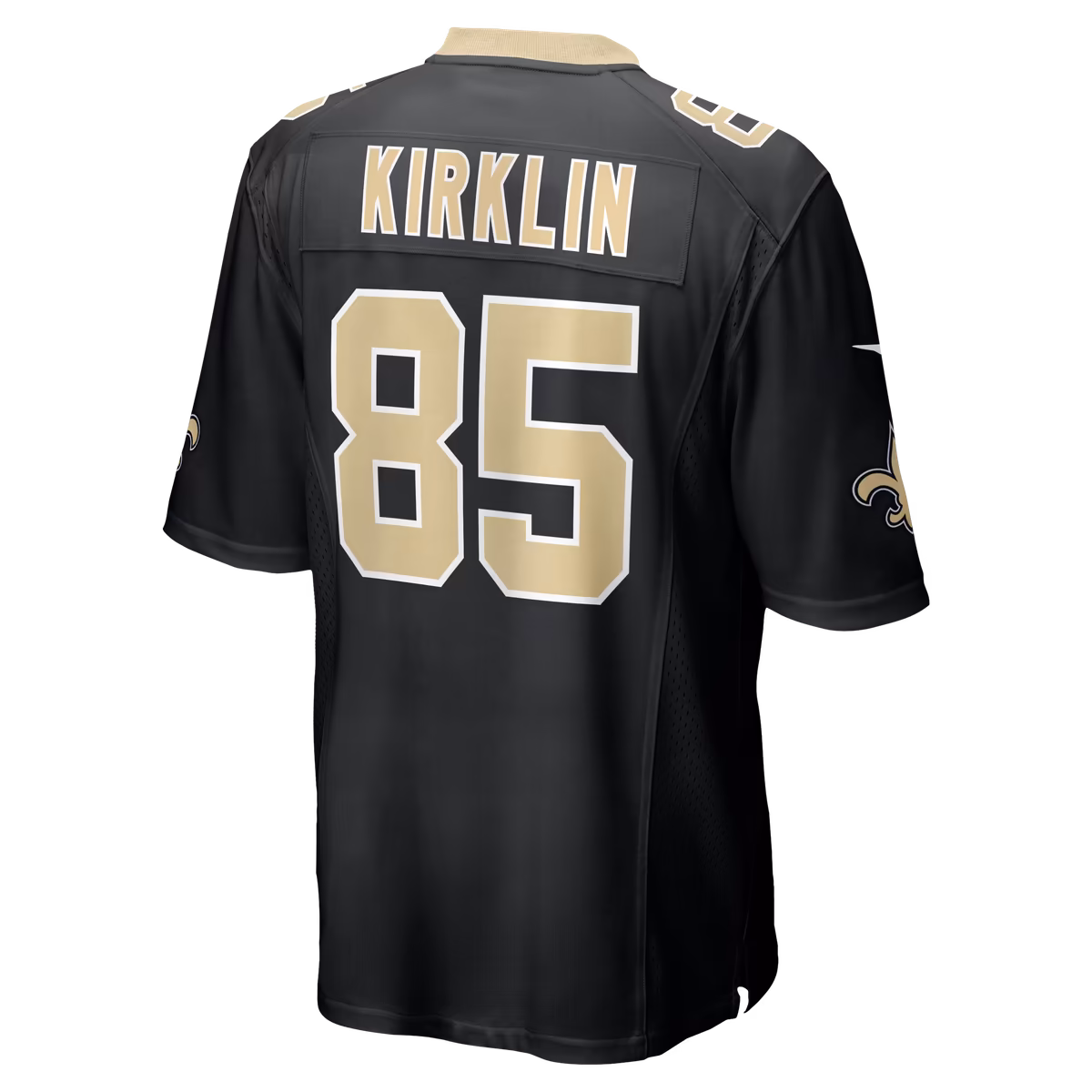 Men's Nike Jontre Kirklin Black New Orleans Saints Team Game Jersey 4 Men's Nike Jontre Kirklin Black New Orleans Saints Team Game Jersey