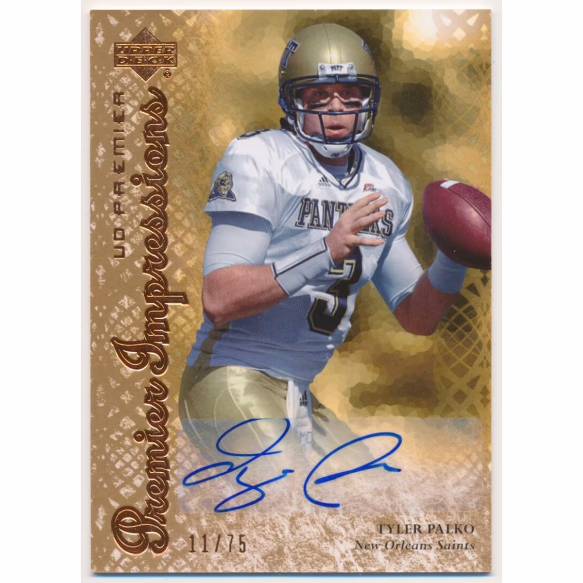 2007 Upper Deck Premier Impressions Autographs Bronze #PITP Tyler Palko