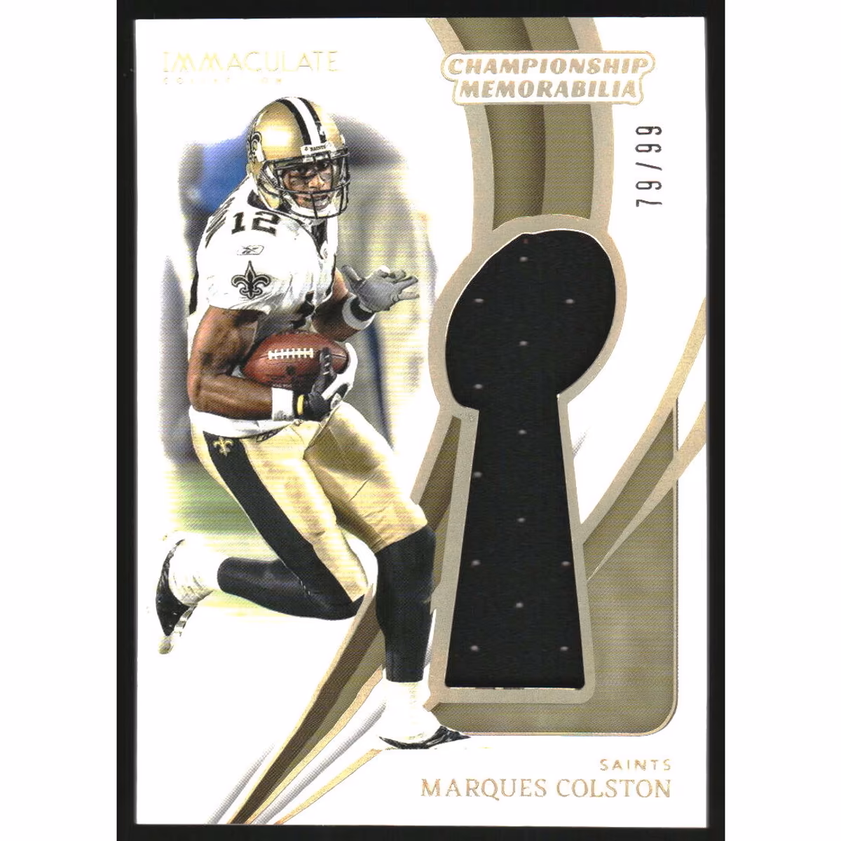 2024 Immaculate Collection Championship Memorabilia #26 Marques Colston