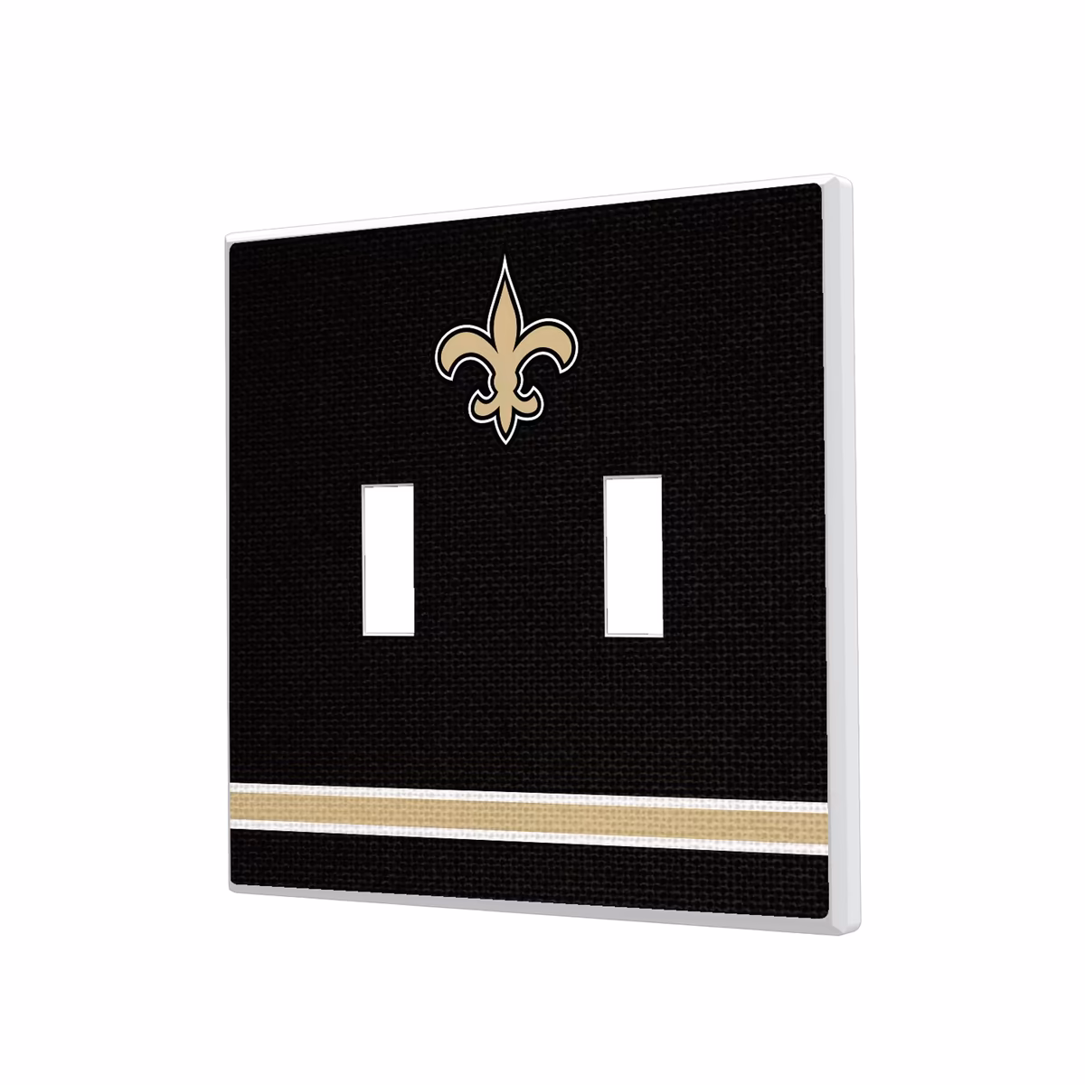 New Orleans Saints Stripe Double Toggle Light Switch Plate 1 New Orleans Saints Stripe Double Toggle Light Switch Plate