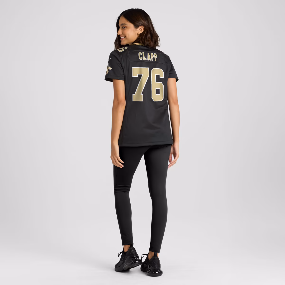 Women's Nike Will Clapp Black New Orleans Saints Team Game Jersey 6 Women's Nike Will Clapp Black New Orleans Saints Team Game Jersey