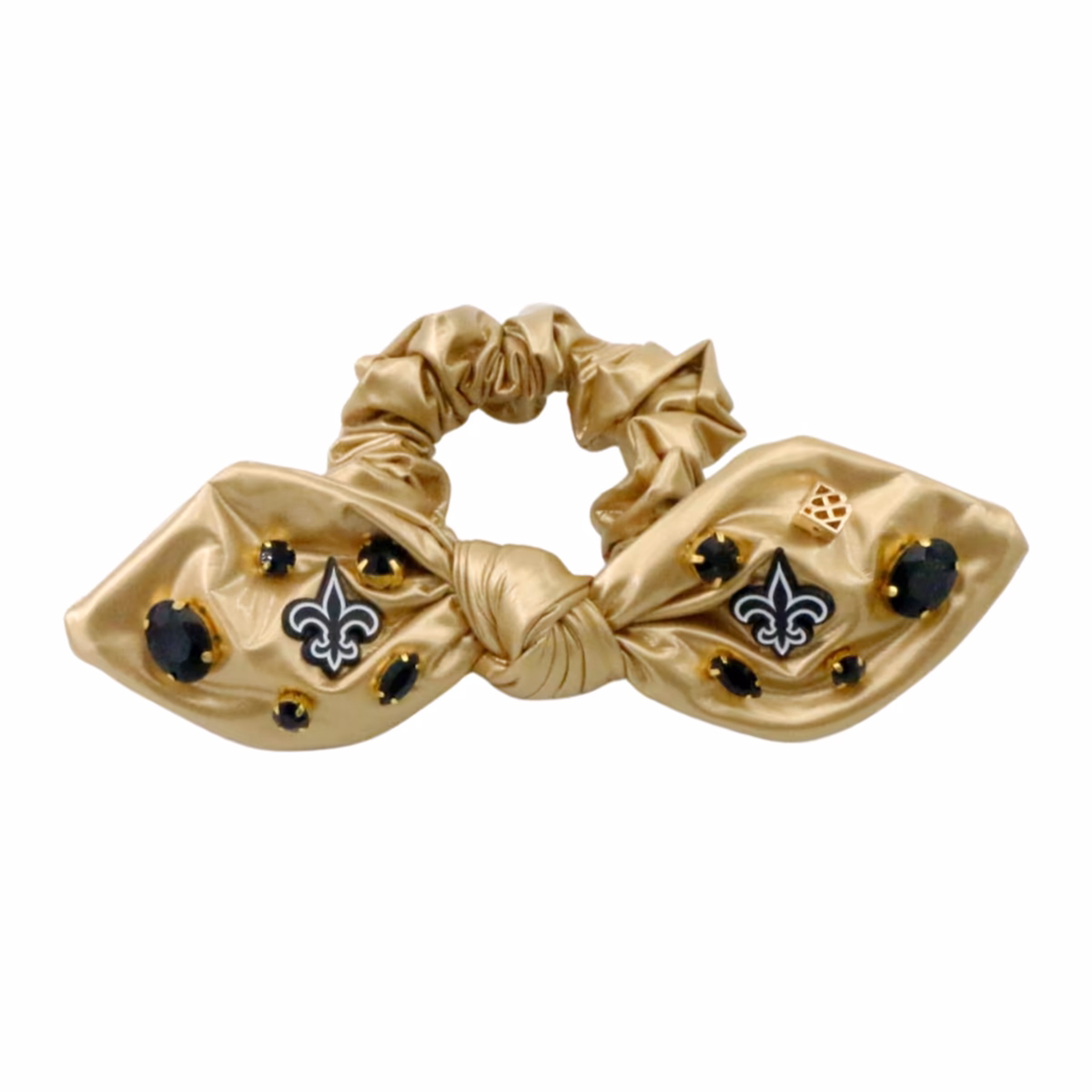 Brianna Cannon New Orleans Saints Logo Bow Scrunchie 20 Brianna Cannon New Orleans Saints Logo Bow Scrunchie