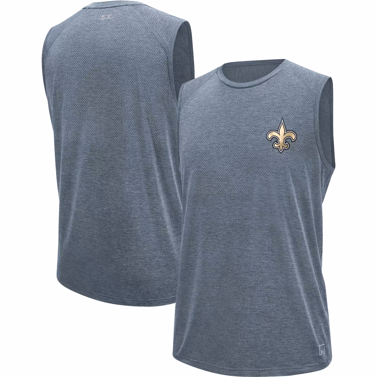 Men's MSX by Michael Strahan Gray New Orleans Saints Warm Up Sleeveless T-Shirt 11 Men's MSX by Michael Strahan Gray New Orleans Saints Warm Up Sleeveless T-Shirt