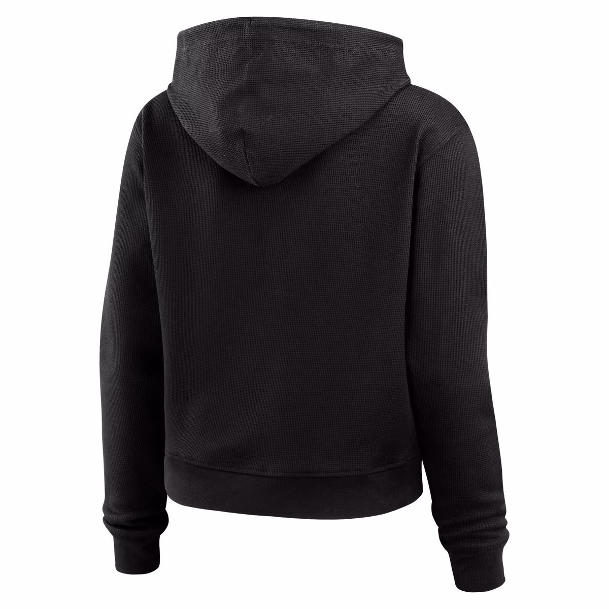 Women's WEAR by Erin Andrews Black New Orleans Saints Plus Size Waffle Hoodie Pullover Top 4 Women's WEAR by Erin Andrews Black New Orleans Saints Plus Size Waffle Hoodie Pullover Top