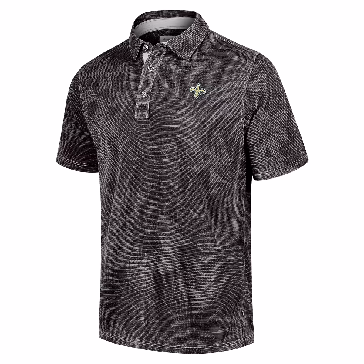 Men's Tommy Bahama Black New Orleans Saints Big & Tall Santiago Paradise Polo 3 Men's Tommy Bahama Black New Orleans Saints Big & Tall Santiago Paradise Polo