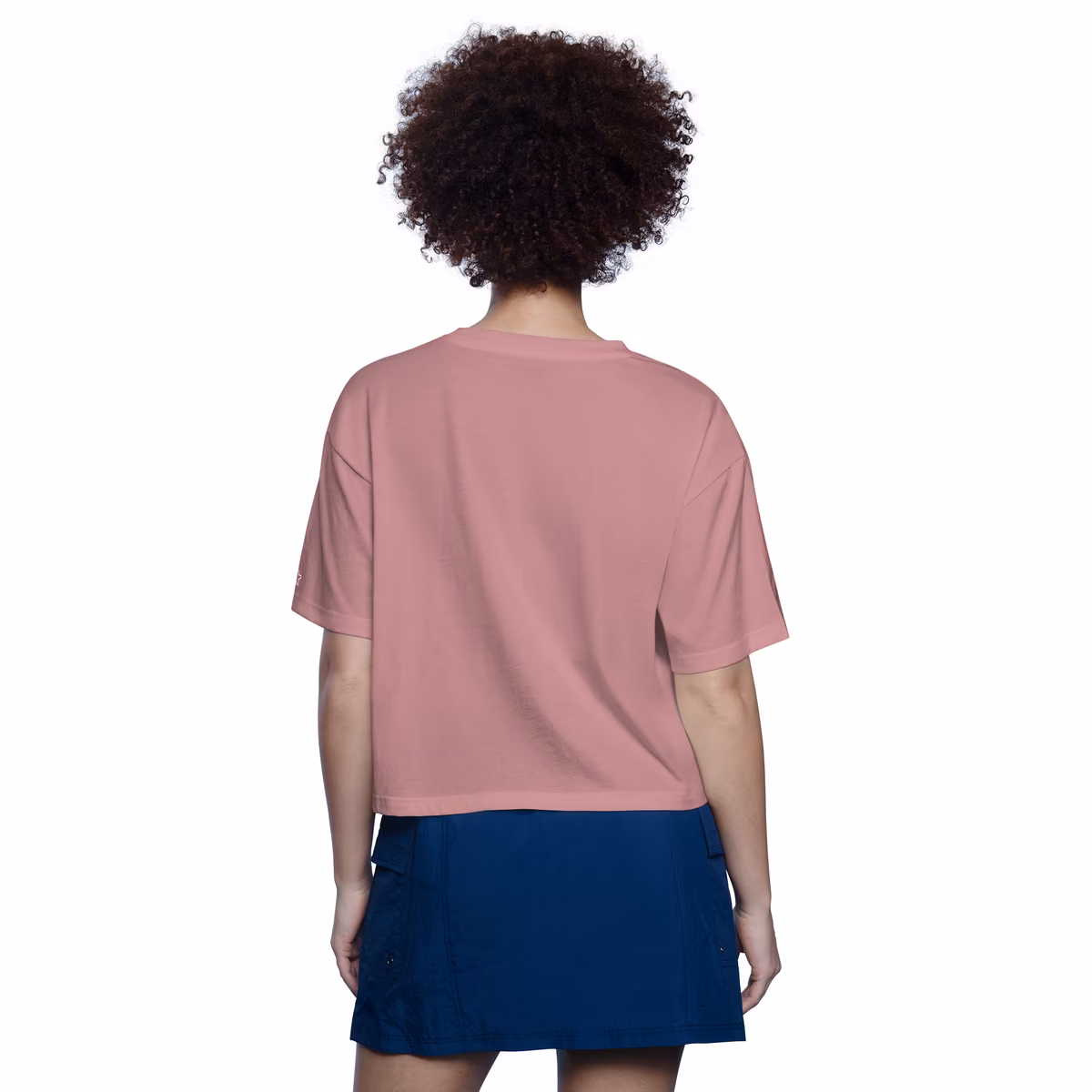 Women's Starter Pink New Orleans Saints Play the Ball Boxy Cropped T-Shirt 3 Women's Starter Pink New Orleans Saints Play the Ball Boxy Cropped T-Shirt