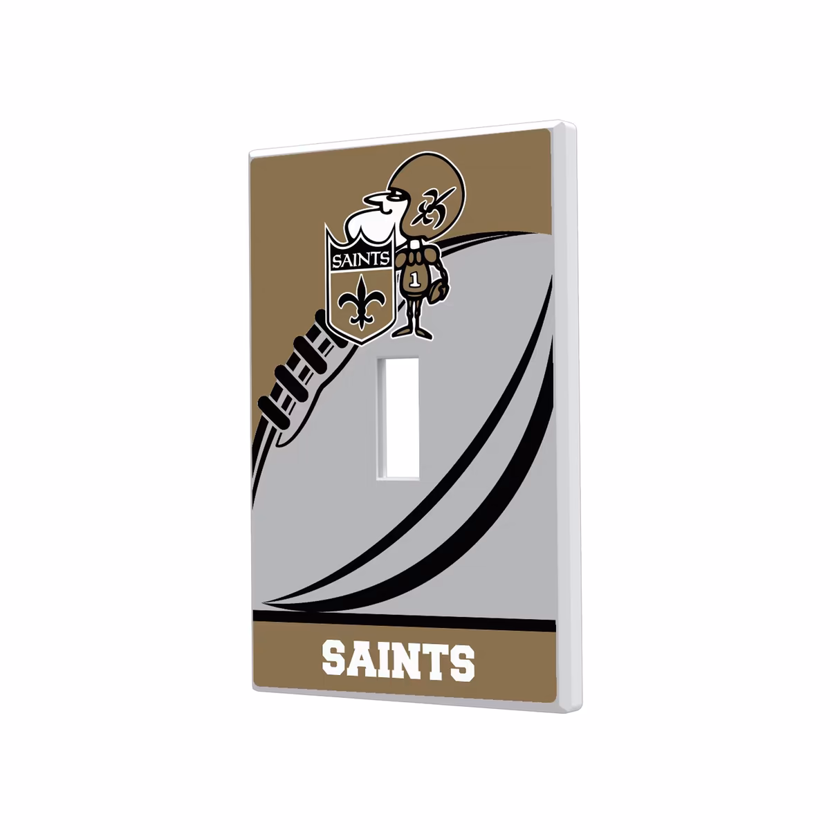 New Orleans Saints Passtime Design Single Toggle Lightswitch Plate 1 New Orleans Saints Passtime Design Single Toggle Lightswitch Plate
