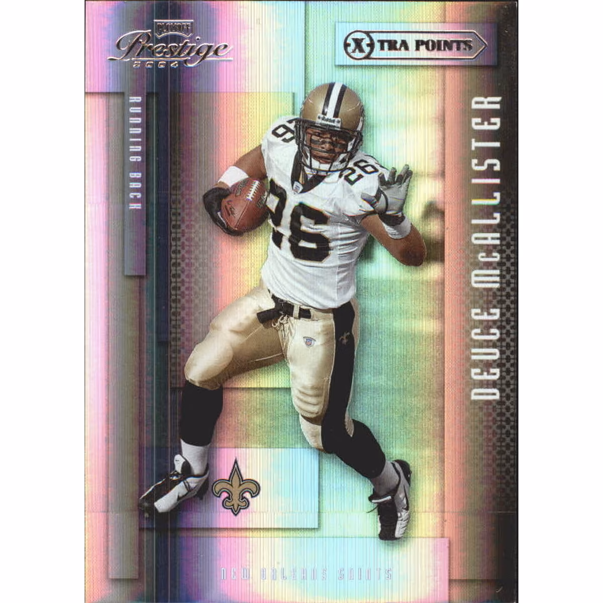 2004 Playoff Prestige Xtra Points Purple #89 Deuce McAllister 10 2004 Playoff Prestige Xtra Points Purple #89 Deuce McAllister