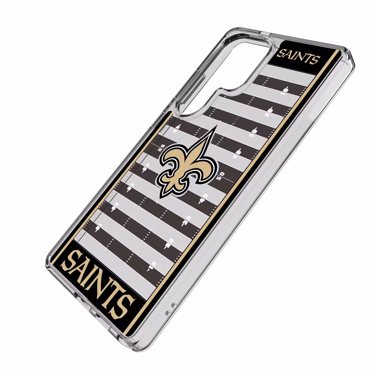 New Orleans Saints Galaxy Clear Field Design Case 3 New Orleans Saints Galaxy Clear Field Design Case