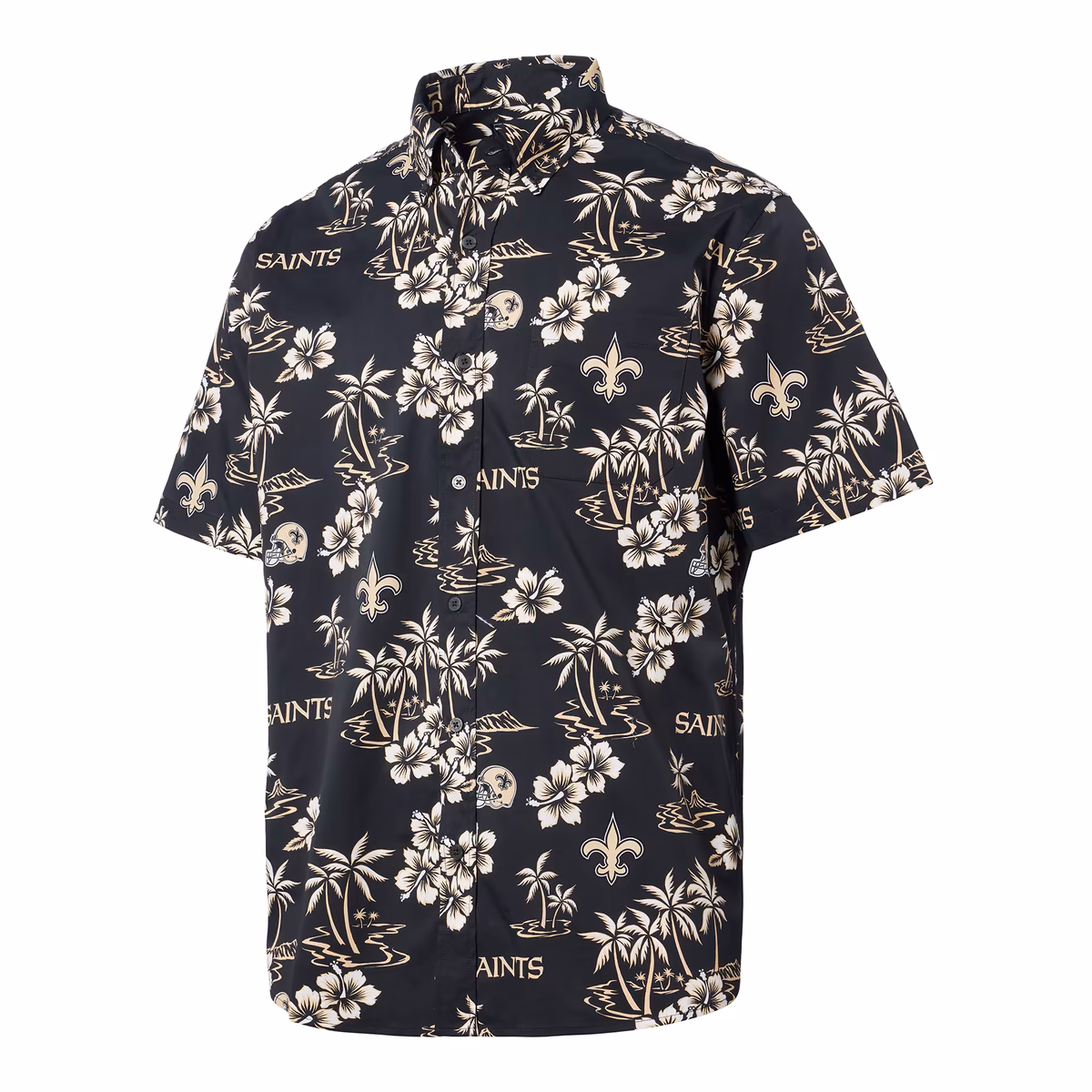 Men's Reyn Spooner Black New Orleans Saints Kekai Button-Up Shirt 3 Men's Reyn Spooner Black New Orleans Saints Kekai Button-Up Shirt
