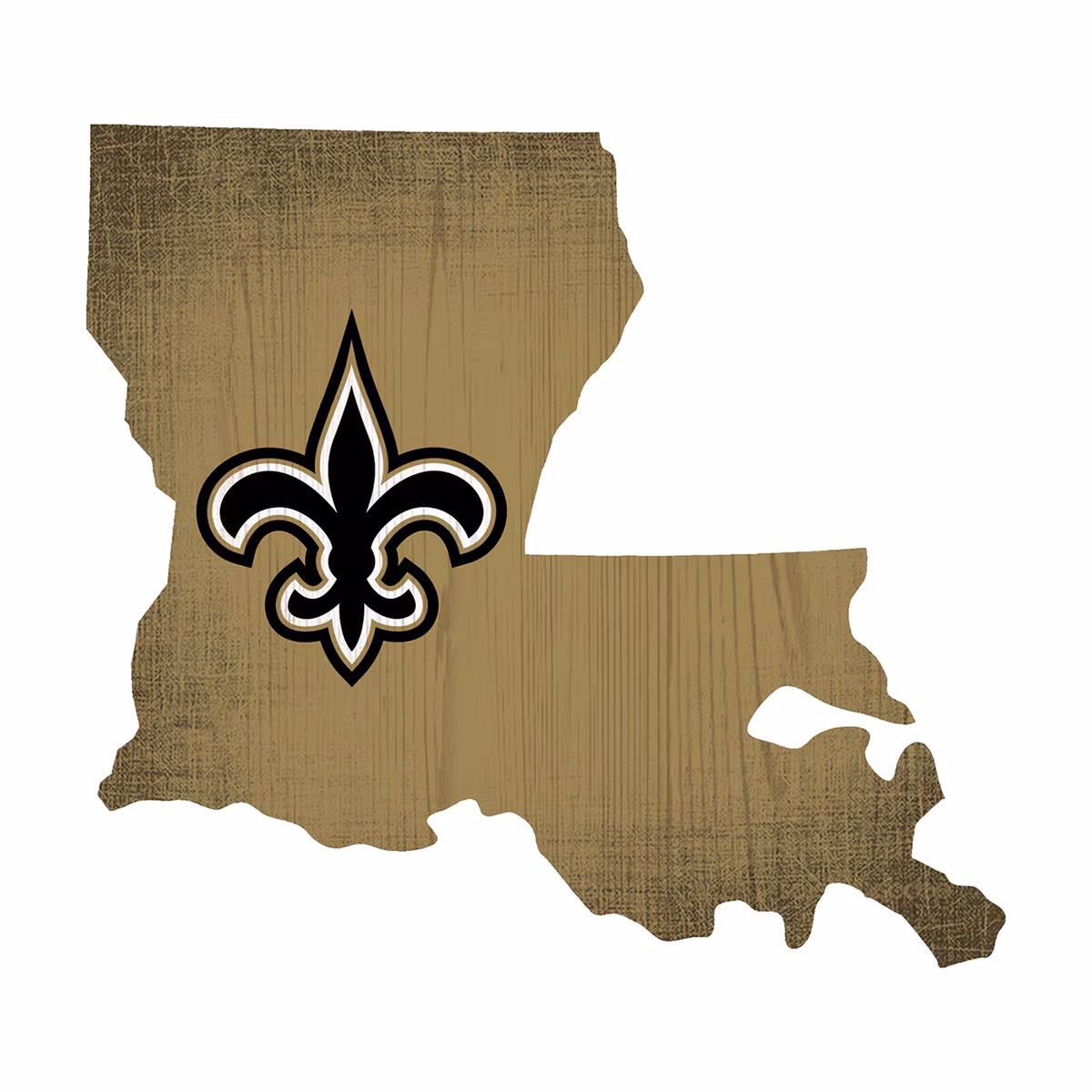 New Orleans Saints 12" Logo State Sign 1 New Orleans Saints 12" Logo State Sign