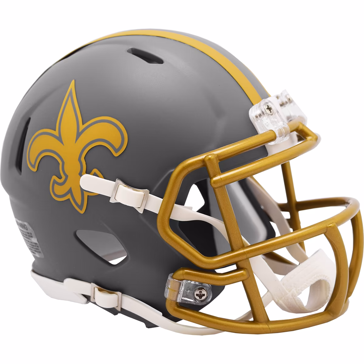 Riddell New Orleans Saints 2024 Slate Alternate Speed Mini Helmet 15 Riddell New Orleans Saints 2024 Slate Alternate Speed Mini Helmet