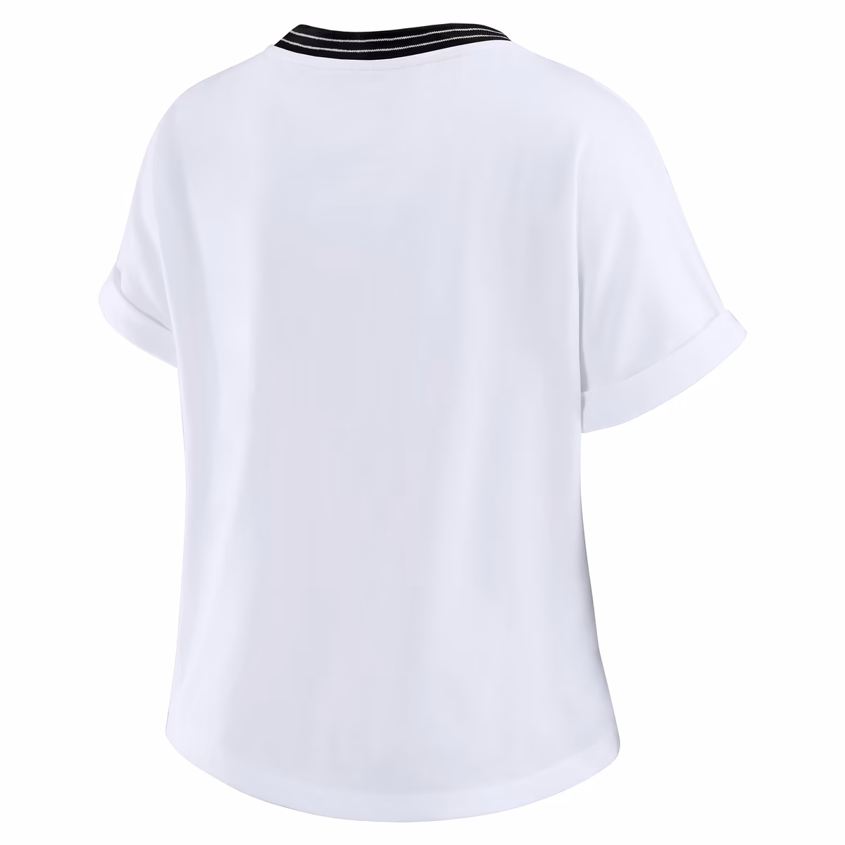 Women's WEAR by Erin Andrews White New Orleans Saints Cropped Center Stripe Dolman T-Shirt 4 Women's WEAR by Erin Andrews White New Orleans Saints Cropped Center Stripe Dolman T-Shirt