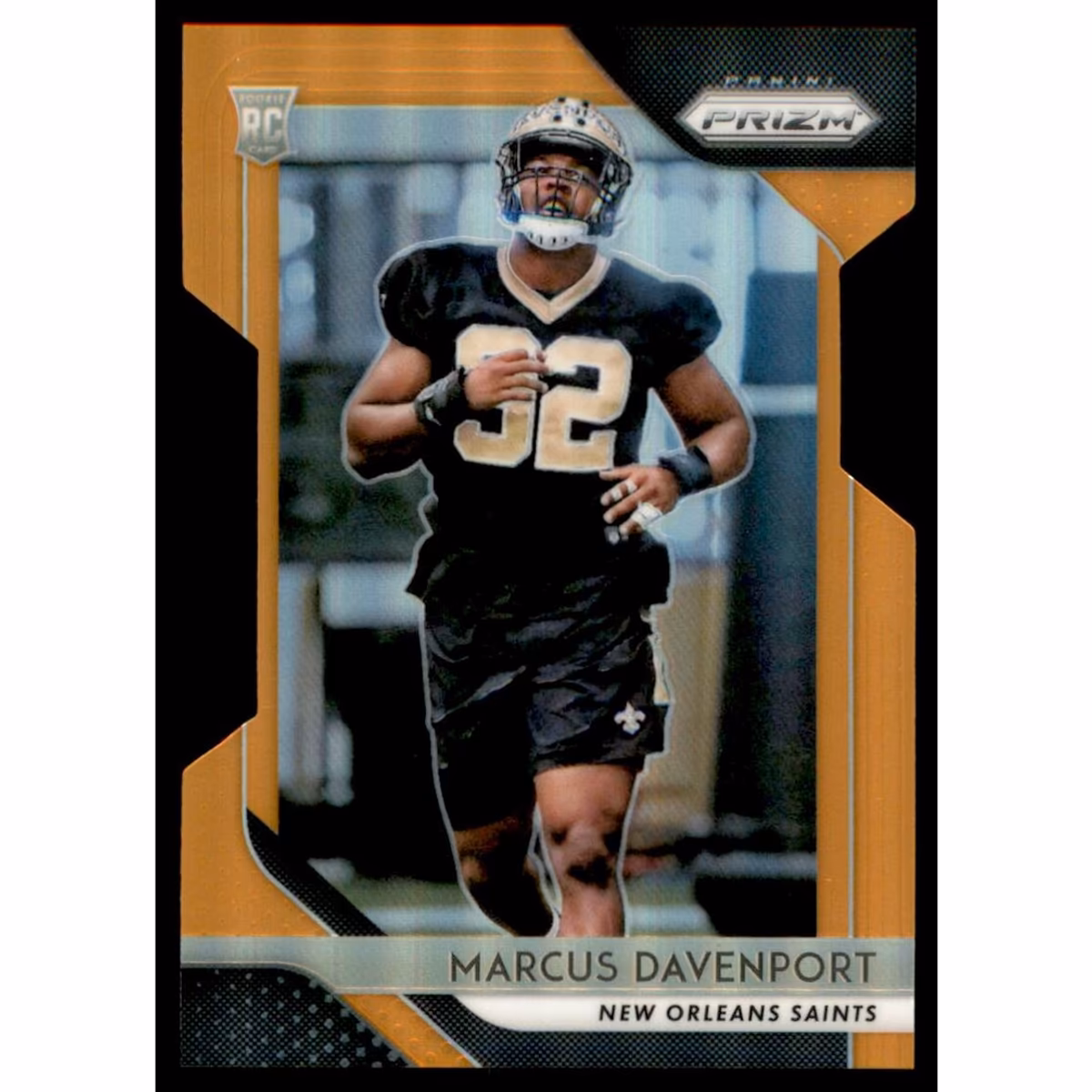 2018 Panini Prizm Prizms Orange #246 Marcus Davenport 14 2018 Panini Prizm Prizms Orange #246 Marcus Davenport