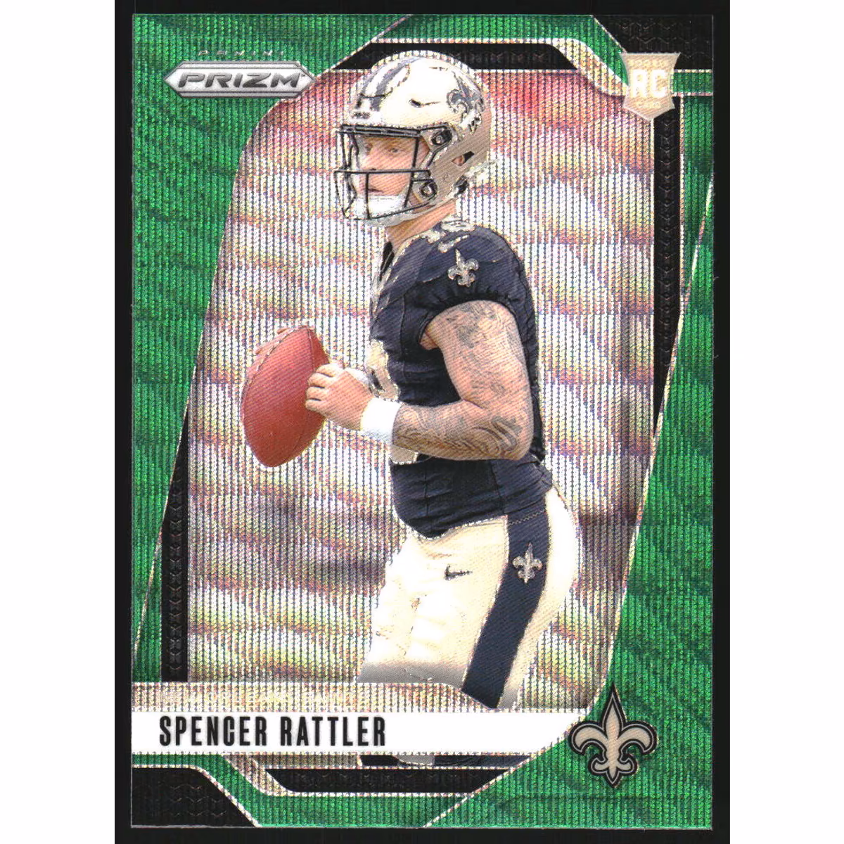 2024 Panini Prizm Prizms Green Wave #388 Spencer Rattler