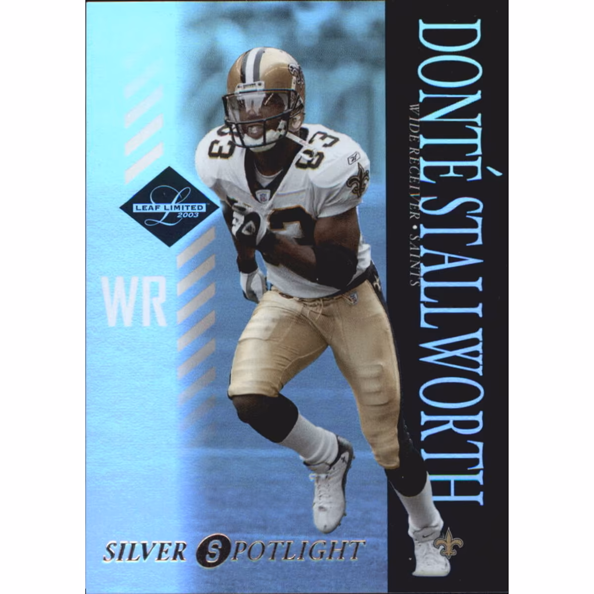 2003 Leaf Limited Silver Spotlight #62 Donte Stallworth