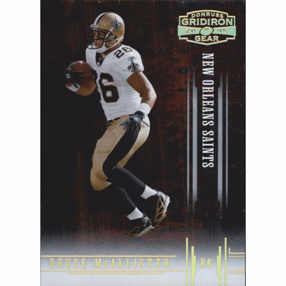 2005 Donruss Gridiron Gear Gold Holofoil #31 Deuce McAllister