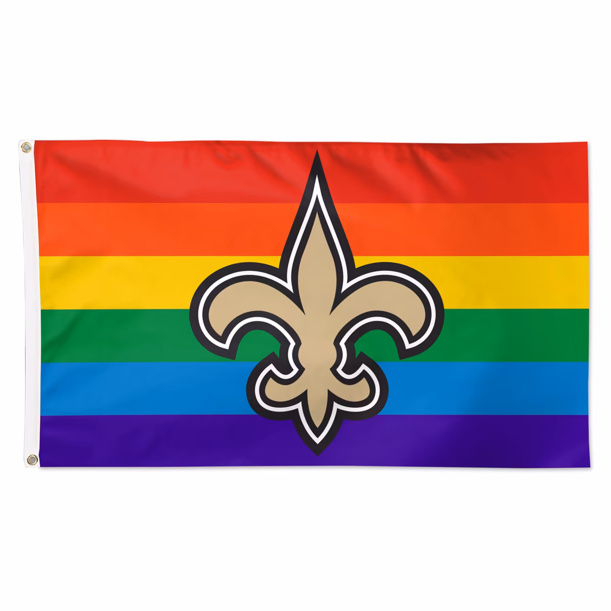 WinCraft New Orleans Saints 3' x 5' Pride 1-Sided Deluxe Flag 8 WinCraft New Orleans Saints 3' x 5' Pride 1-Sided Deluxe Flag