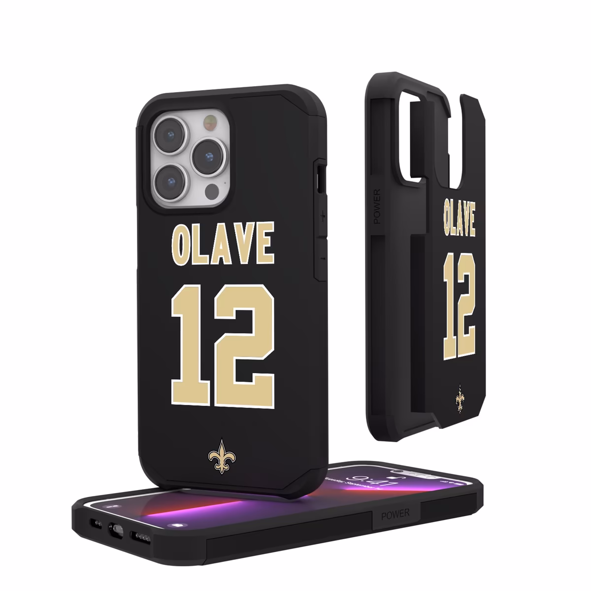 Keyscaper Chris Olave New Orleans Saints iPhone Rugged Case 19 Keyscaper Chris Olave New Orleans Saints iPhone Rugged Case