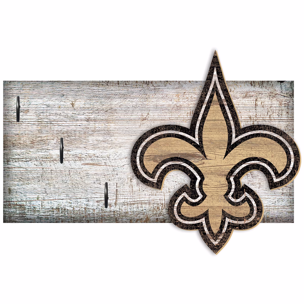 New Orleans Saints 6" x 12" Mounted Key Holder