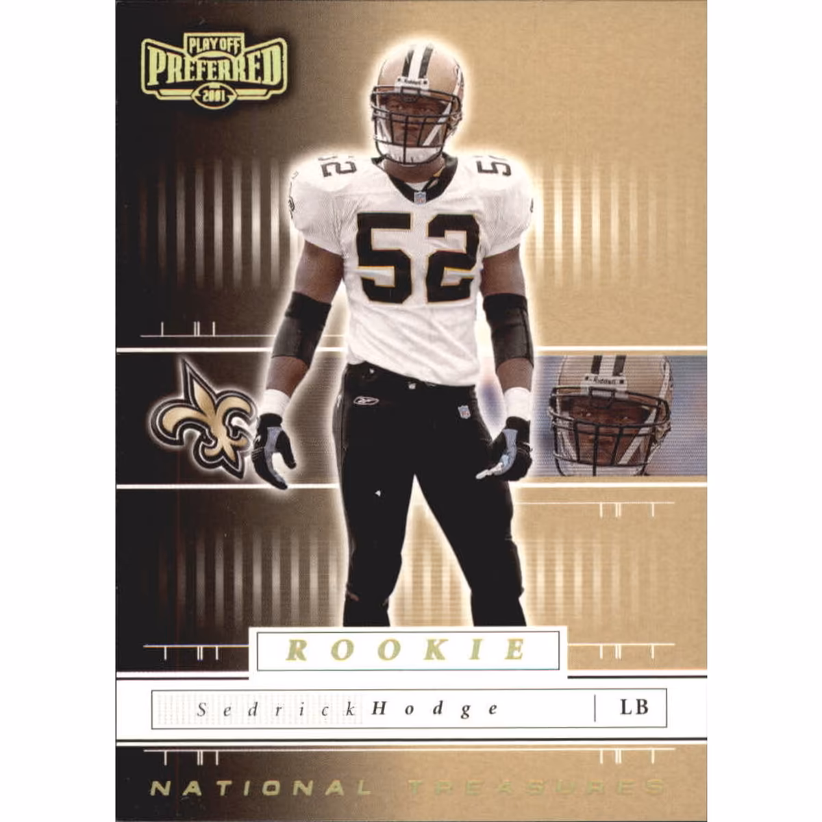 2001 Playoff Preferred National Treasures Gold #187 Sedrick Hodge